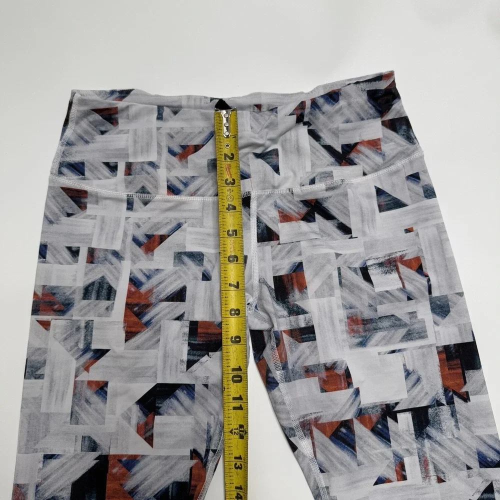 VARLEY Hayworth 7/8 Leggings in Multi-Print Womens Size Medium M Light Geometric